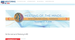 Desktop Screenshot of mentoringinibd.com